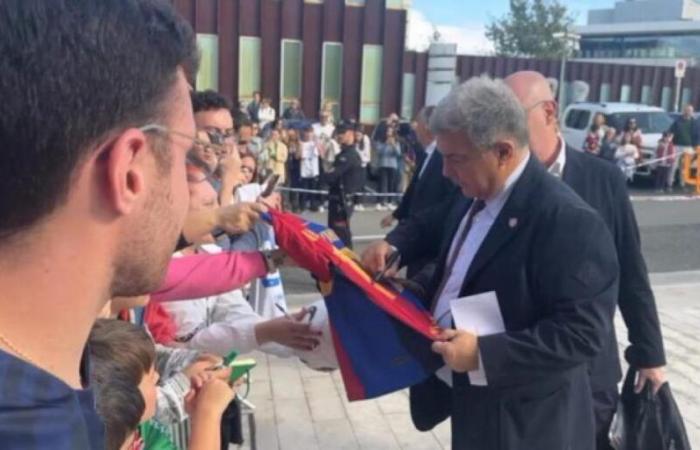 Barça ist bereits in San Sebastián und Laporta wird gefeiert