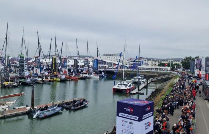 Er verfolgt das Rennen an Land von seinem Sicherheits-PC aus, unser Gast ist der La Rochelle-Direktor der Vendée Globe