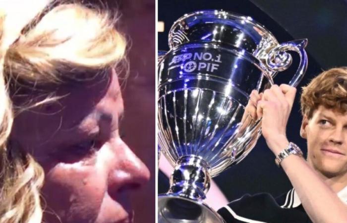 Sünder, die Zeremonie zur Nummer 1 bei den ATP Finals: Die Mutter bricht in Tränen aus