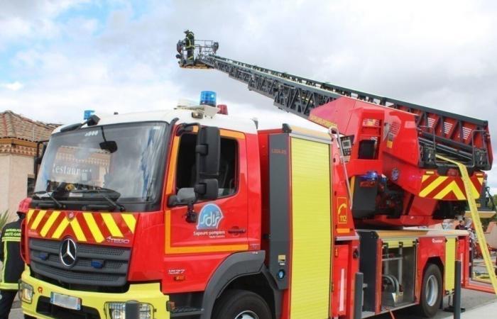 In der Nähe von Toulouse. In der Garage voller Chemikalien und Lithiumbatterien bricht ein Feuer aus