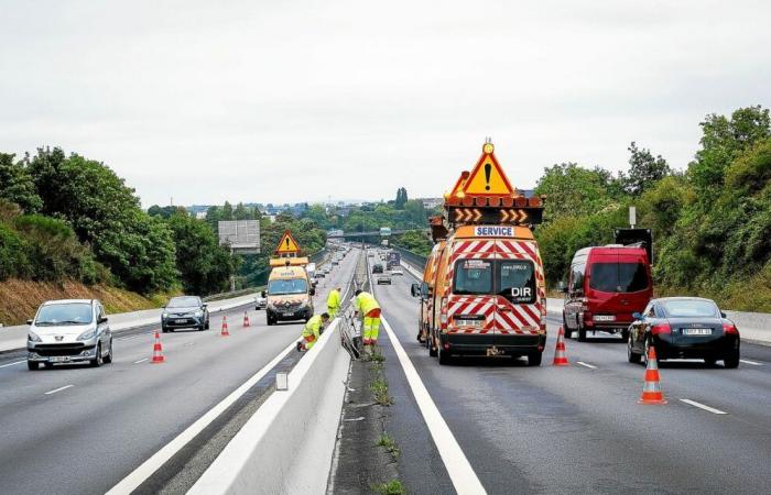 Nach dem tödlichen Unfall am Vortag auf der RN165 ist an diesem Montagmittag ein Diro-Agent in der Nähe von Brec’h angefahren