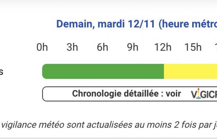 Wetterwarnung – Hautes-Pyrénées, Pyrénées-Atlantiques, Ariège und Haute-Garonne mit gelber Schnee-Eis-Warnung am Dienstag, 12. November