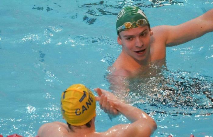 Léon Marchand ist in Frankreich in Montauban mit einem unverschämten Vorsprung zurück im Wettbewerb