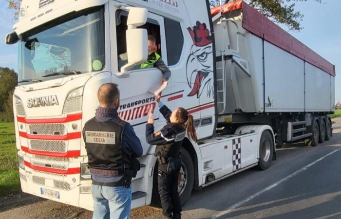 Warum kontrollierte die Polizei eine Woche lang zahlreiche Schwerlastfahrzeuge in Calvados?