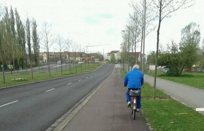 Der Mann in Blau, wider Willen das Maskottchen von Limoges