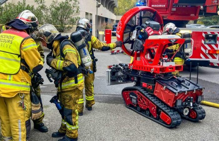 Erster Einsatz für einen Genfer Feuerwehrroboter