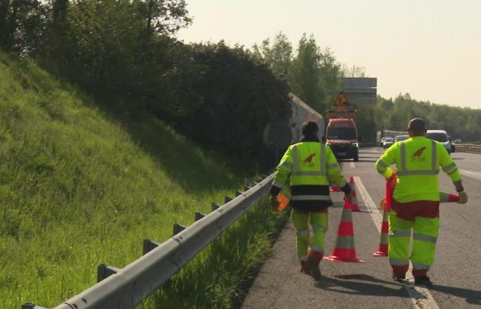 Am Tag nach einem tödlichen Unfall wurde ein DIRO-Agent von einem Autofahrer angefahren, während die Fahrbahn gesperrt war