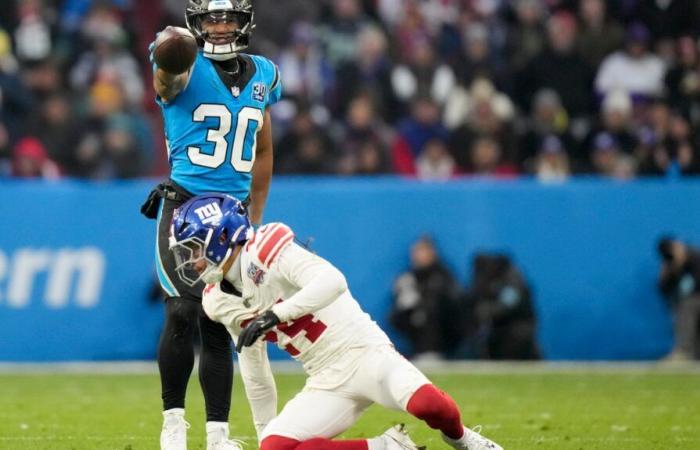 NFL: Die Panthers haben in der Verlängerung die Oberhand über die Giants (Fußball)