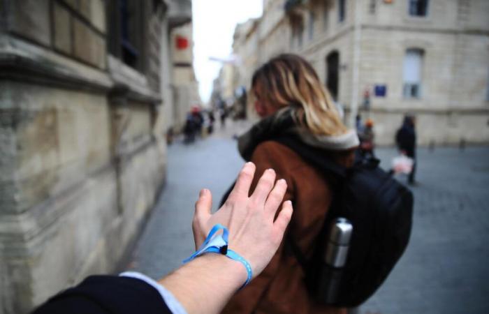 in der Süd-Gironde, Training zum Kampf gegen Belästigung auf der Straße