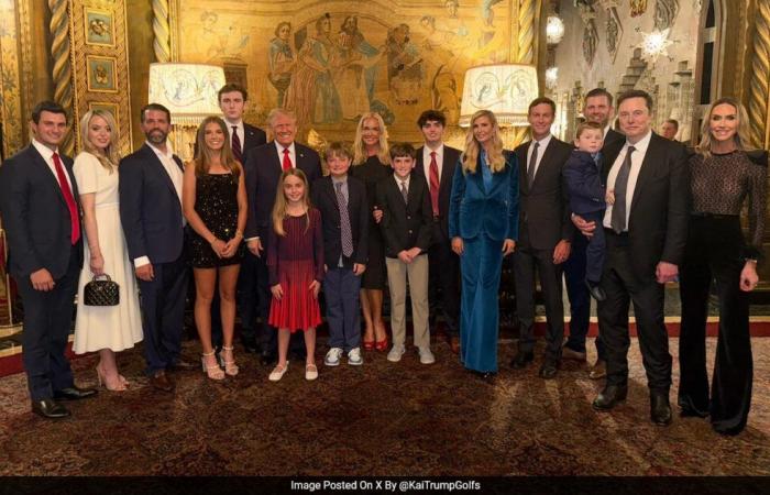 Kai Trump teilt ein Familienfoto mit Musk in der Nacht des Sieges hinter den Kulissen