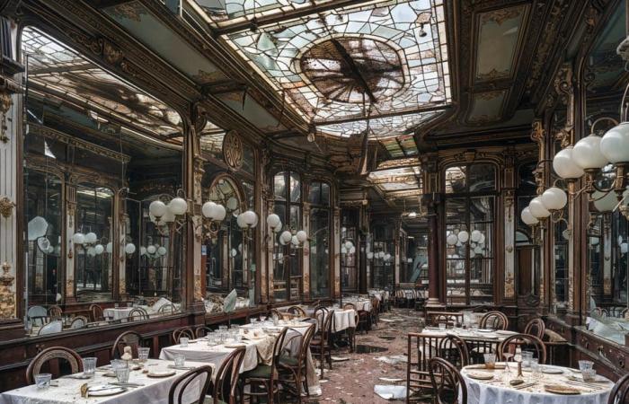 Ein postapokalyptisches Paris, geschaffen dank KI in einer Ausstellung und einem Buch