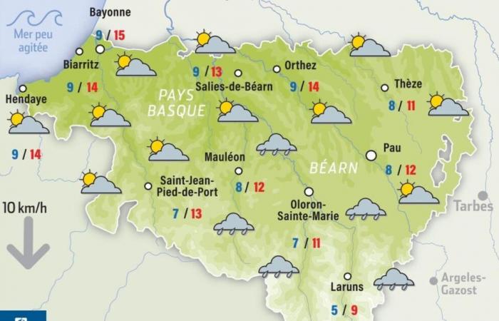 Stark sinkende Temperaturen und Schnee erwartet in den Bergen der Pyrénées-Atlantiques: Entdecken Sie Ihre Wettervorhersage für Dienstag