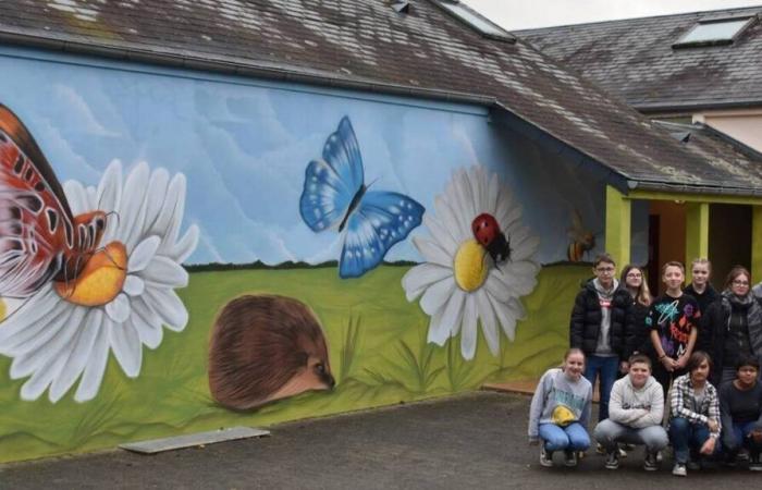 Am Tessy-Bocage-College erreicht Street Art mit Hilfe von Blesea den Spielplatz