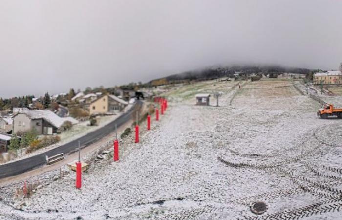 Wetterbericht. Der Schnee ist in der Loire gefallen, entdecken Sie die ersten Bilder