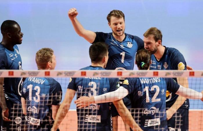 Saint-Nazaire-Volleyballspieler entdecken die Champions League gegen einen prestigeträchtigen Verein