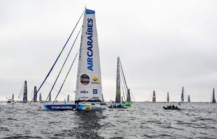 Les Sables-d’Olonne Vendée Globe VIDEO Sébastien Simon gewinnt an Höhe…