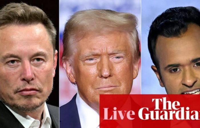 Trump nominiert Elon Musk und Vivek Ramaswamy als Leiter der neuen Effizienzabteilung zur „Umstrukturierung von Bundesbehörden“ – live | Donald Trump