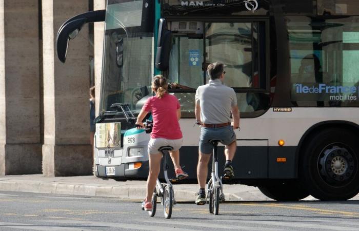 Ein Busfahrer scheint damit zu prahlen, einen Radfahrer eingeschüchtert zu haben … RATP entlässt ihn