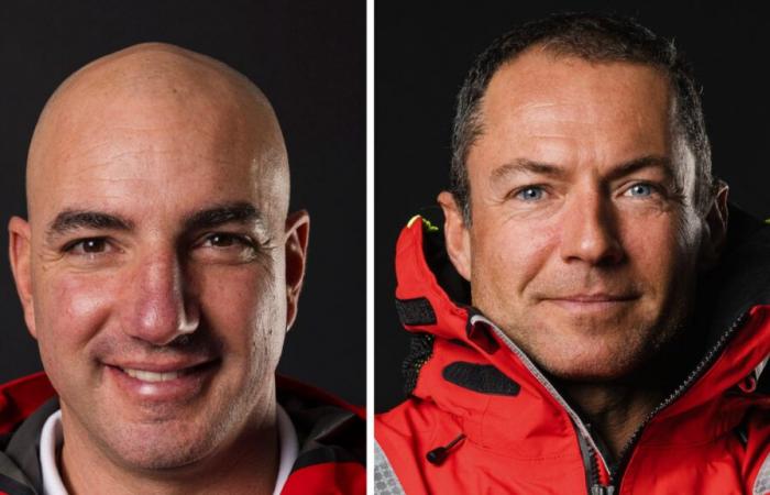 Attanasio und Seguin, als die Hautes-Alpes zur Vendée Globe aufbrachen