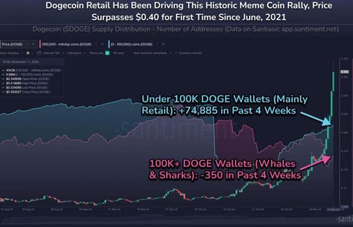 Das explosive Comeback von Dogecoin: 0,41 $ heute, 2,40 $ morgen?