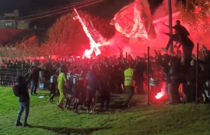 Reiseverbot für Poiré, während Thomas Sanogo (Vendée Poiré Football) sich über den Empfang der Girondin-Fans freute