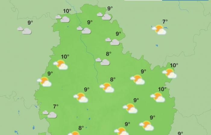 Wetter in Côte-d’Or – Eine Woche zwischen Regen, Nebel und Lichtungen