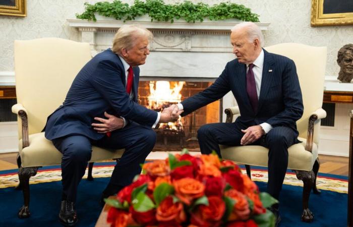 Joe Biden empfängt Donald Trump im Weißen Haus