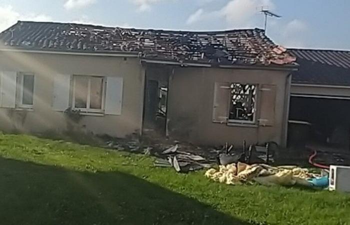 Sie zündet ihren Gasherd an, der explodiert, ihr Haus in Saint-Jean-de-Sauves brennt nieder