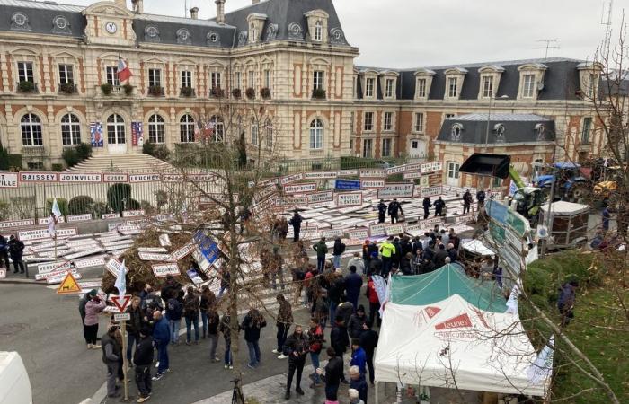 150 Landwirte mobilisiert vor der Präfektur Haute-Marne, Gespräche sind im Gange