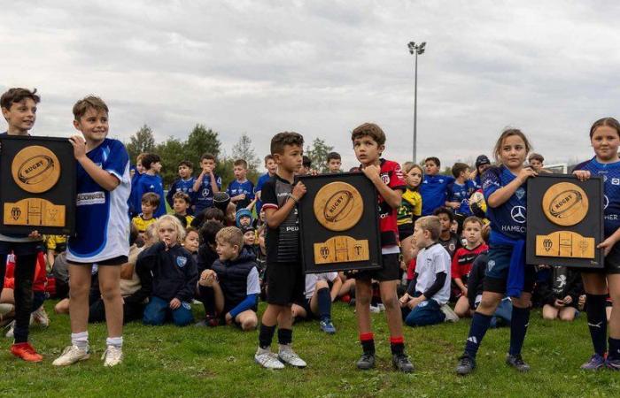 Albi. Mehr als 300 junge Rugbyspieler versammelten sich bei Guitardié