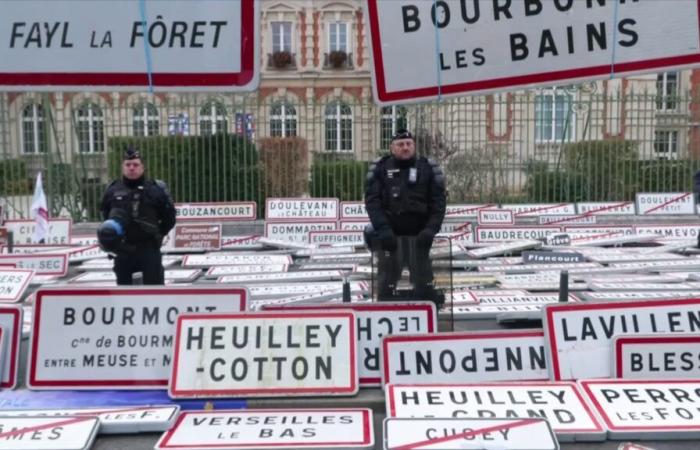 150 Landwirte mobilisierten vor der Präfektur Haute-Marne