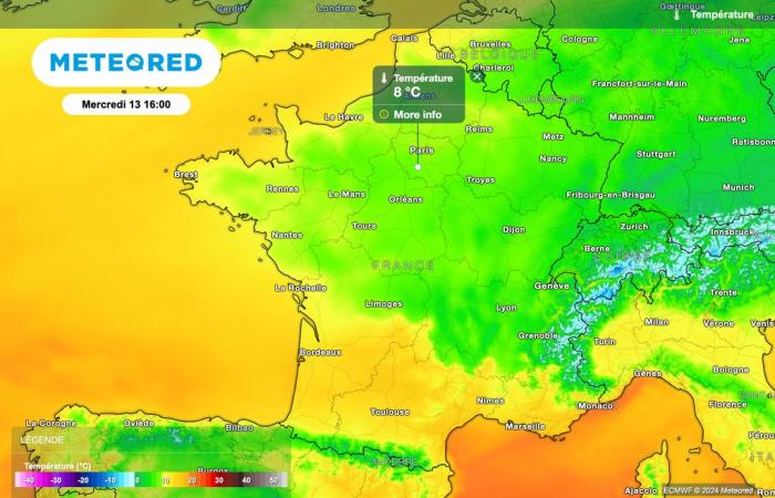 Der Temperaturrückgang setzt sich heute Nachmittag in Frankreich fort! Wird der Herbst weitergehen?