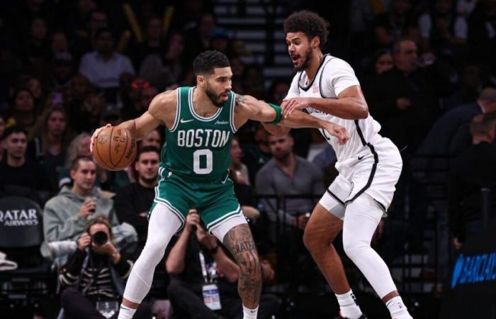 Jayson Tatum spricht über eine gute Leistung beim Sieg über die Nets