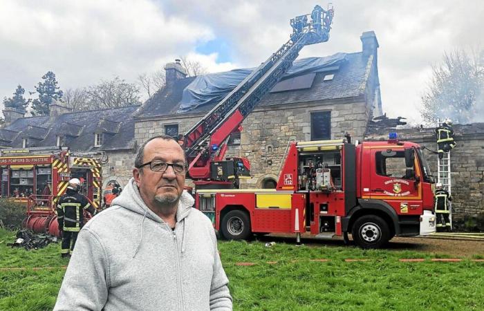 In Brélès verwüstet ein Brand ein Brescanvel-Bauernhaus