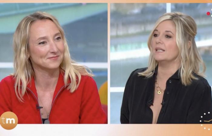 Flavie Flament macht einen Fehler mit Audrey Lamy in Télématin