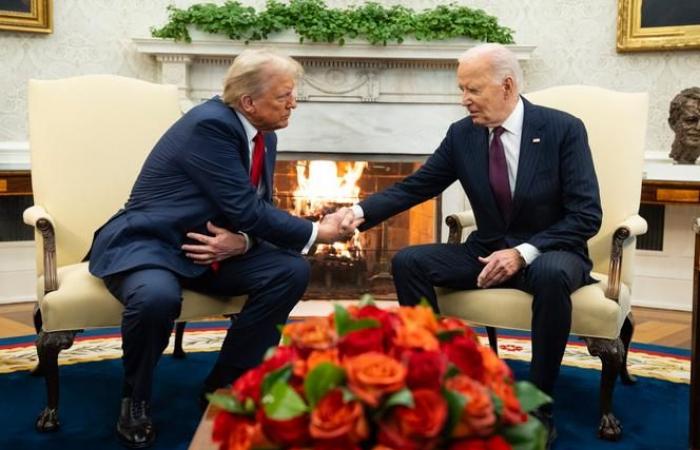 Joe Biden empfängt Donald Trump im Weißen Haus