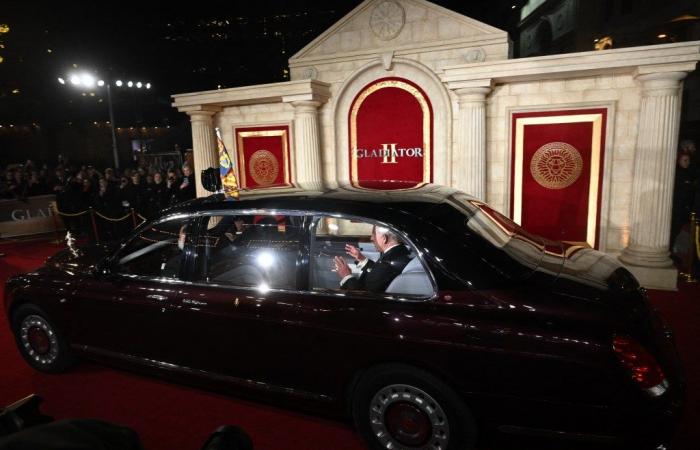 Paul Mescal, Connie Nielsen und Denzel Washington betraten den roten Teppich bei der London Royal-Premiere von „Gladiator II“ – Fotos