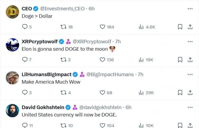 Elon Musk lässt die DOGE-Armee mit DOGE-Tweet vor Aufregung ausbrechen