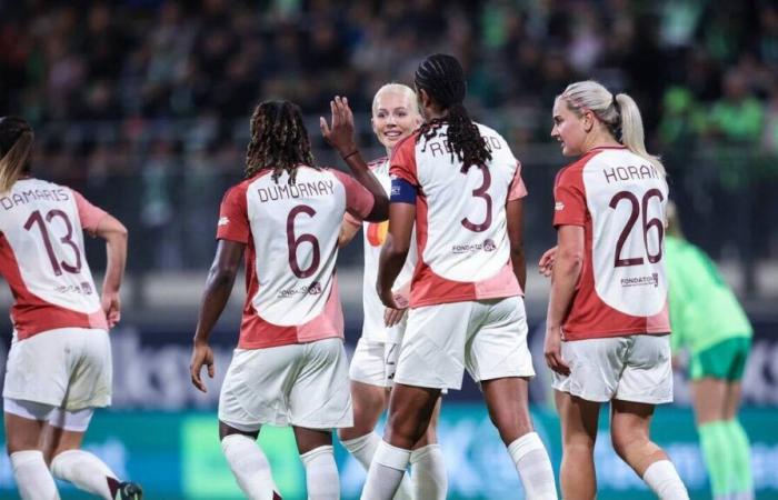 AS Rom – OL. Zu welcher Zeit und auf welchem ​​Kanal kann man das Spiel der Women’s Champions League sehen?