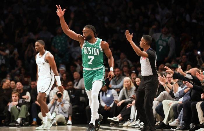 Nach dem gewohnt langsamen Start drehen die Celtics das Drehbuch für die Nets um und erzielen einen überwältigenden Sieg