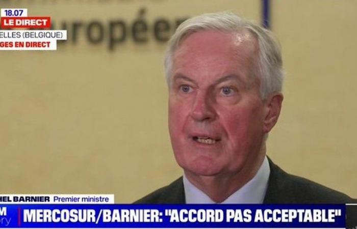 Wut der Landwirte: Als Reaktion auf ihre bis Dezember angekündigte Mobilisierung verspricht Michel Barnier, dass Frankreich das EU-Mercosur-Abkommen „unter den gegenwärtigen Bedingungen“ nicht akzeptieren werde.