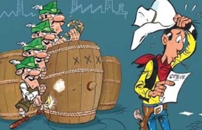 Lucky Luke im Nebel von Nordamerika und Bier