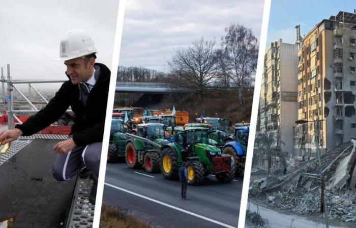 Macron wird auf dem Platz vor Notre-Dame sprechen, Bauernstreik, sechs Tote bei einem Streik in Beirut … Die 3 Nachrichten, die man sich am Mittag merken sollte