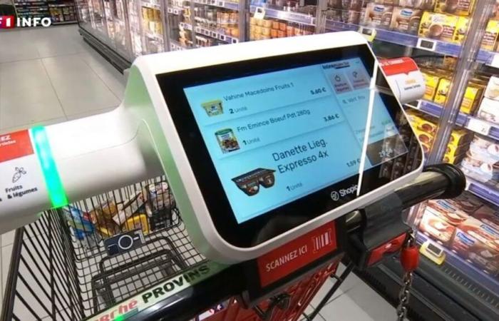 „Ich spare eine halbe Stunde“: Was bringt der erste von Intermarché getestete vernetzte Trolley?