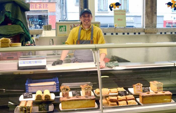 Leckereien und Pasteten auf dem Mittwochsmarkt in Redon