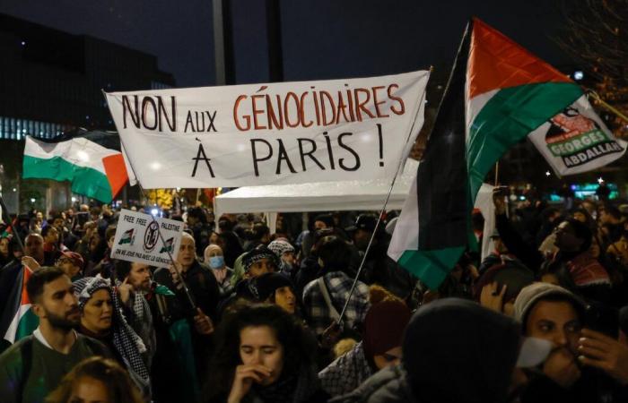 Vor dem Spiel Frankreich-Israel findet in Saint-Denis eine Demonstration „Stoppt den Völkermord“ statt