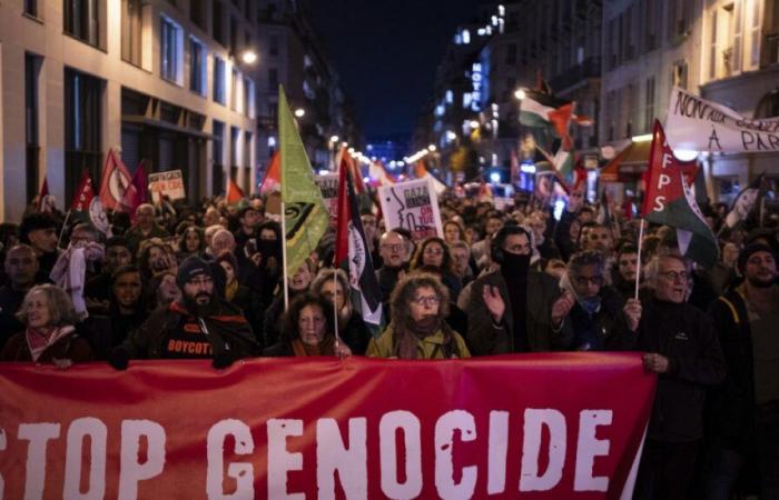 Demonstration in Paris gegen eine von der extremen Rechten organisierte Gala zur Unterstützung Israels