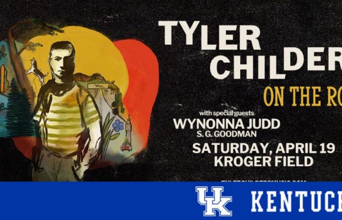 Tyler Childers unterwegs zum Kroger Field, 19. April 2025 – UK Athletics