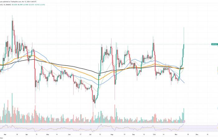 Die XRP-Umkehr kann hier enden, Bitcoin (BTC) hat 200.000 US-Dollar im Visier, Dogecoin (DOGE) steigt innerhalb von 7 Tagen um 30 Milliarden US-Dollar