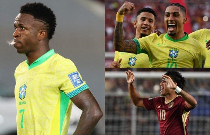 Brasilien-Spielerbewertungen gegen Venezuela: Der Albtraum von Vinicius Jr. geht weiter! Der Star von Real Madrid vergibt einen Elfmeter, während die Selecao trotz der Raphinha-Rakete weitere WM-Qualifikationspunkte verliert